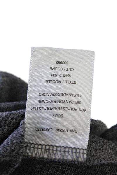 Soft Joie Womens Modal Long Sleeve Button Open Collar Sweater Gray Size S