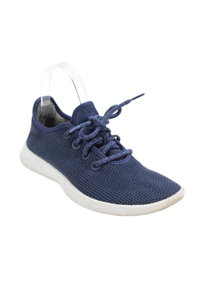 Allbirds Womens Textured Lace Up Low Top Colorblock Sneakers Blue Size 8