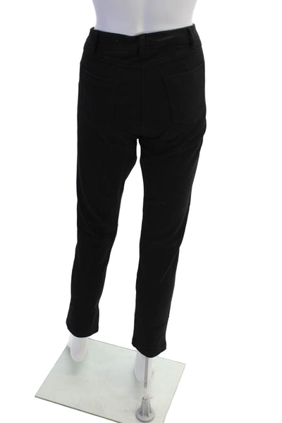 J. Mclaughlin Womens Two Pocket Mid-Rise Button Close Skinny Pants Black Size 10