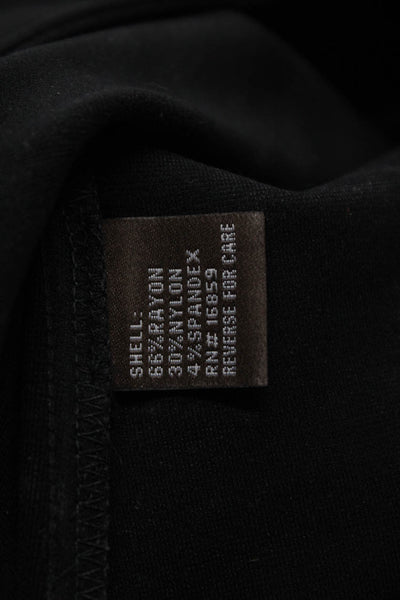 J. Mclaughlin Womens Two Pocket Mid-Rise Button Close Skinny Pants Black Size 10