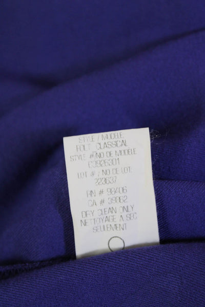 Theory Womens Colorblock Elastic Waist A Line Mini Skirt Purple Size S