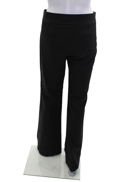 Theory Womens Zip Textured Lined Wide Leg Dress Pants Black Size EUR 30