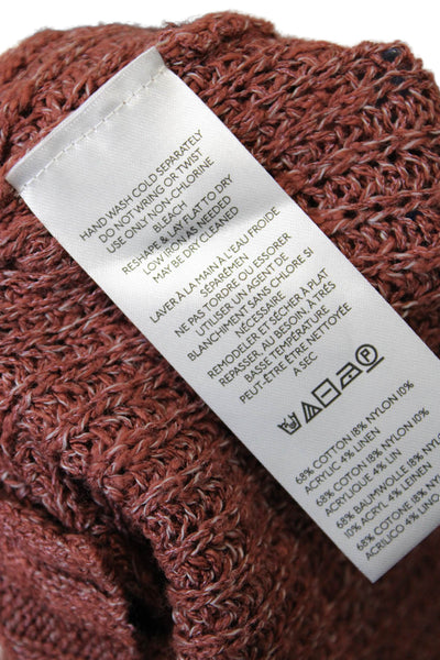 Pilcro and the Letterpress Anthropologie Womens Pullover Sweater Red Size XS