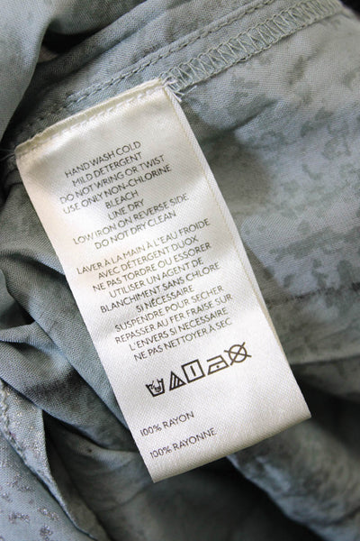Pilcro and the Letterpress Anthropologie Womens Button-Down Shirt Green Size M