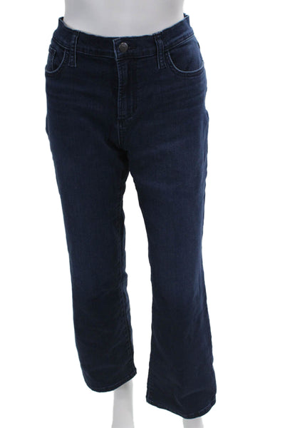 Joes Womens Cotton Zip Button Lined Wide Leg Denim Jeans Blue Size EUR 31