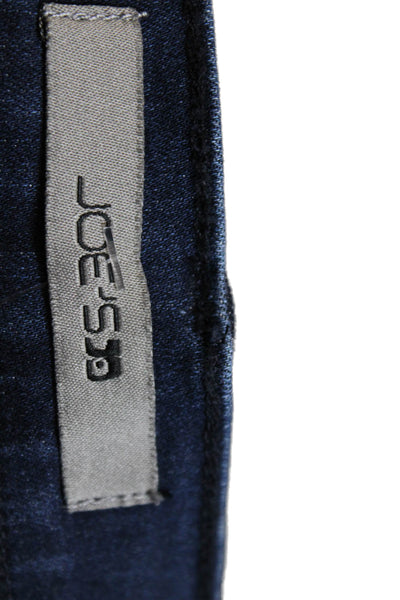 Joes Womens Cotton Zip Button Lined Wide Leg Denim Jeans Blue Size EUR 31