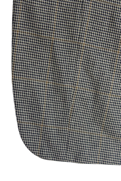 Valentino Uomo Mens Three Button Houndstooth Blazer Jacket Black White IT 50