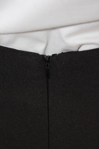 Alberto Makali Women's Hood Closure Lined Wrap Front Midi Skirt Black Size L