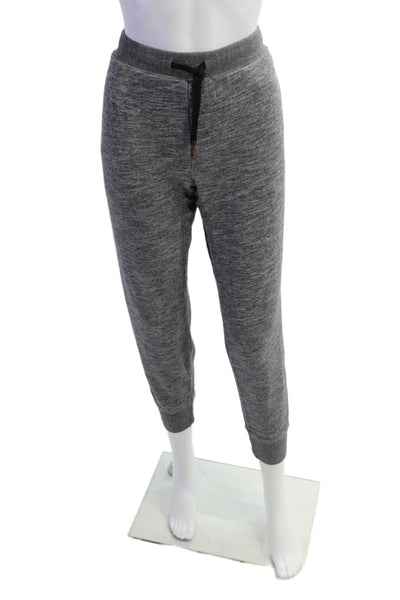 Theory Womens Cotton Pocketed Drawstring Waist Sweatpants Heather Gray Size L