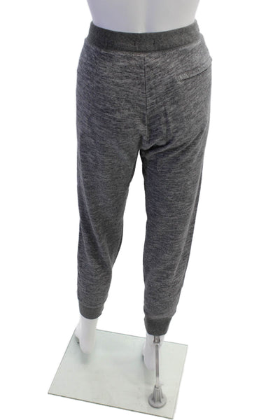 Theory Womens Cotton Pocketed Drawstring Waist Sweatpants Heather Gray Size L