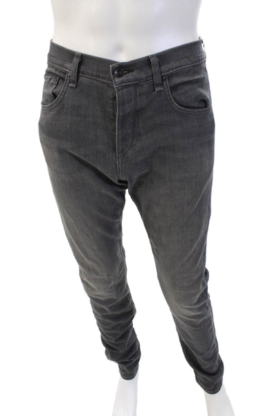 Rag & Bone Mens Fit 3 Classic Skinny Leg Jeans Black Silver Cotton Size 31