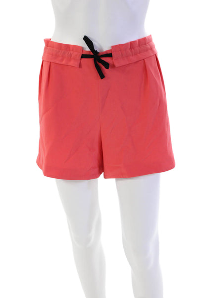 Rag & Bone Womens Solid Drawstring Waist Casual Mini Shorts Pink Size L
