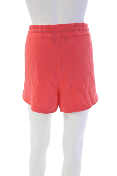 Rag & Bone Womens Solid Drawstring Waist Casual Mini Shorts Pink Size L