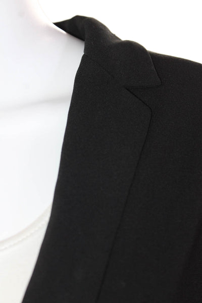Wilfred Womens Notched Collar Two Button Pocketed Blazer Jacket Black Size S