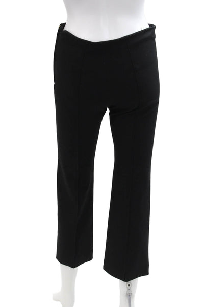 Vilagallo Women's Zip Closure Straight Leg Ankle Dress Pants Black Size 38