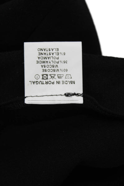 Vilagallo Women's Zip Closure Straight Leg Ankle Dress Pants Black Size 38