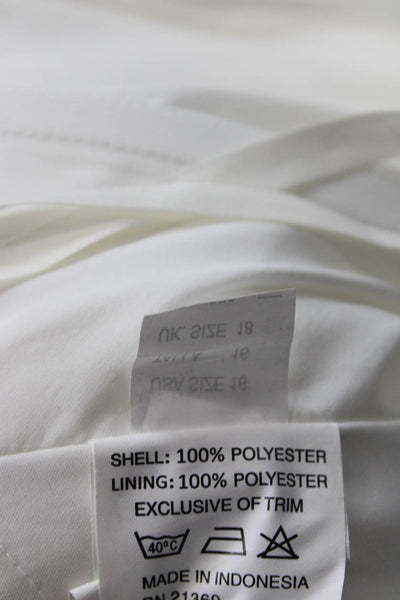 Mori Lee by Madeline Gardner Womens Jeweled Waist Wedding Gown White Size 16