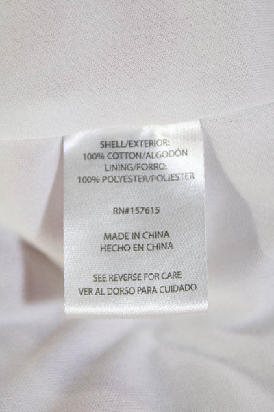 Rachel Zoe Womens Cotton Knit Abstract Square Neck Maxi Tank Dress White Size XS