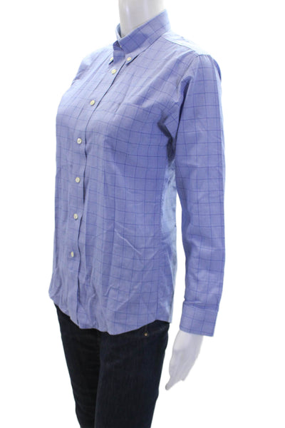 Brooks Brothers Red Fleece Boys Plaid Button Down Shirt Blue Size 16