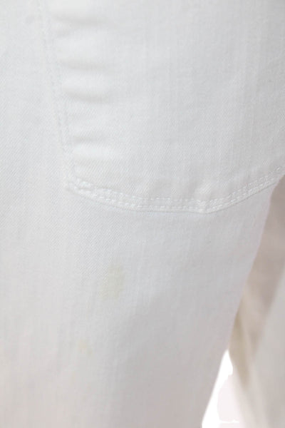 Vince Womens Cotton Denim Five Pocket Mid-Rise Skinny Jeans White Size 29