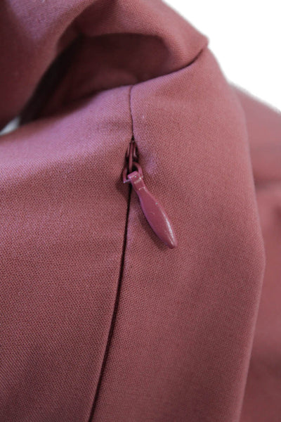 Zara Womens Long Sleeve Notched Lapel Ruched Blazer Jacket Dress Pink Size Small
