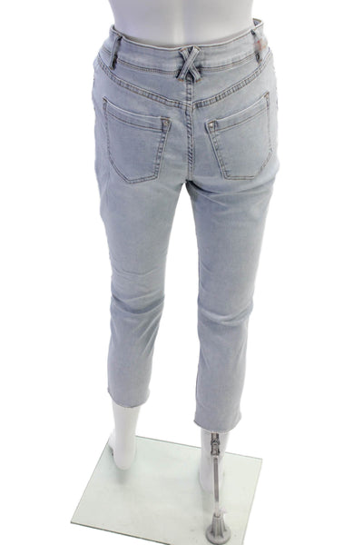 CyC Coco Y Club Womens Midrisr Five Pocket Rhinestone Straight Leg Pants Size 10