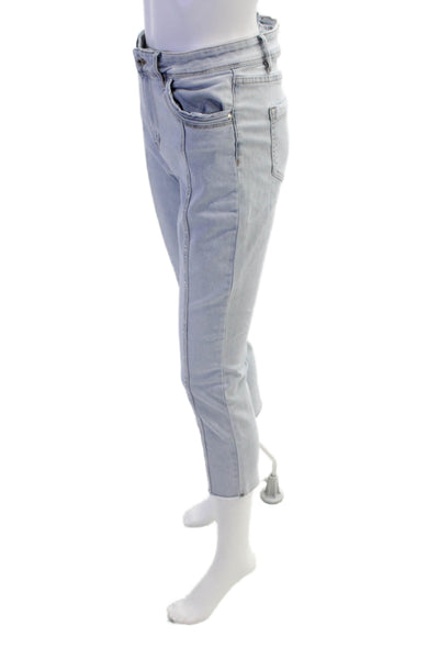 CyC Coco Y Club Womens Midrise Rhinestone Straight Leg Denim Pants Size 8
