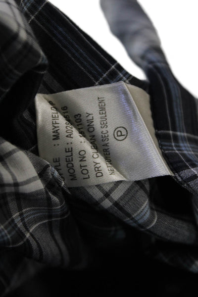 Theory Women's Long Sleeves Collared Button Down Plaid Shirt Size M