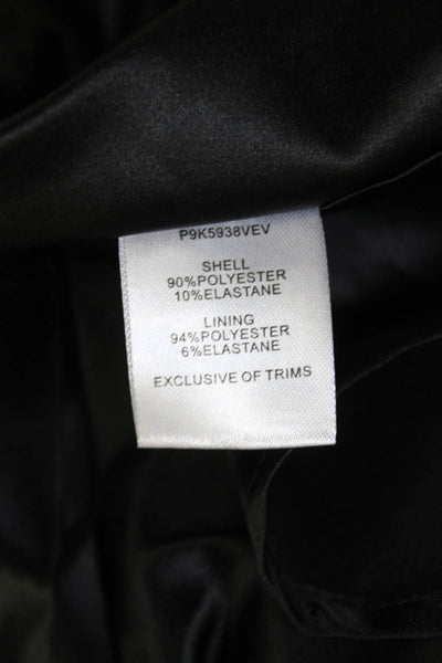 Parker Womens Embellished Flare Hem Bow Waist Zip Mini Skirt Black Size 0
