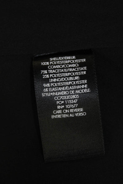 Alice + Olivia Womens Draped Halter Neck Zip Back Sleeveless Romper Black Size 0