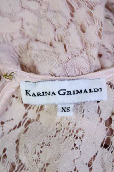 Karina Grimaldi Womens Cotton Blend Floral Print Sleeveless Romper Pink Size XS