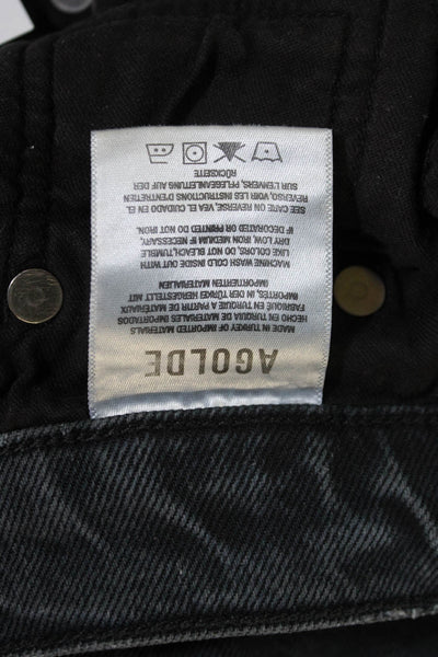Agolde Womens Cotton Blend Mid-Rise Five Pocket Tapered Jeans Navy Size 26
