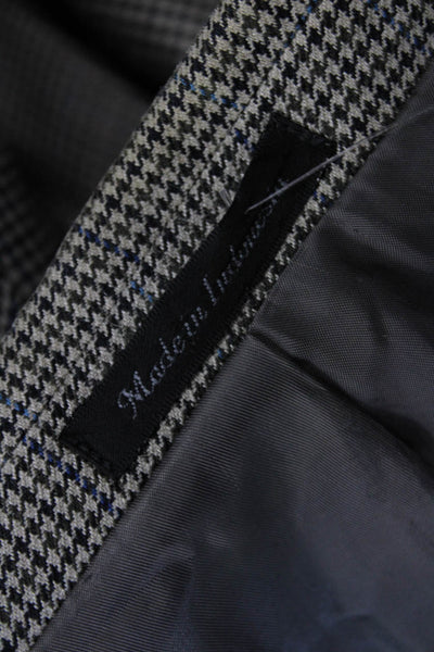 Lauren Ralph Lauren Mens Houndstooth Print Buttoned Blazer Beige Size 50