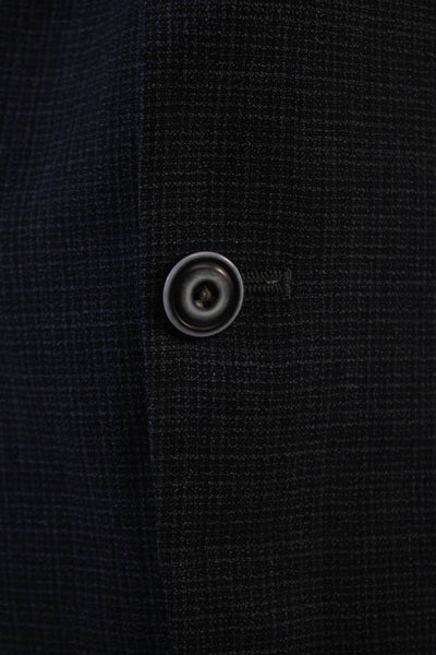 Hart Schaffner Marx Mens Vented Long Sleeve Buttoned Blazer Blue Size 50