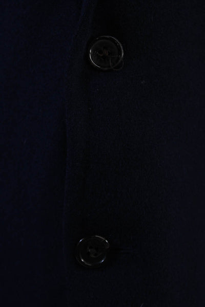 Lauren Ralph Lauren Wool Notched Collard Two-Buttoned Blazer Blue Size 50