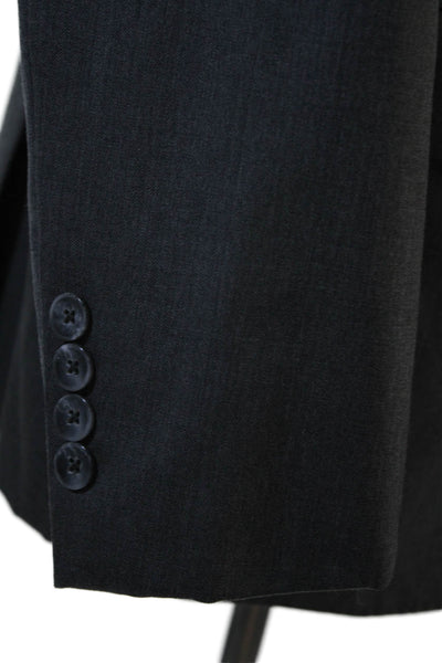 J. Hilburn Mens Wool Two-Buttoned Collared Tailored Fit Blazer Gray Size 37