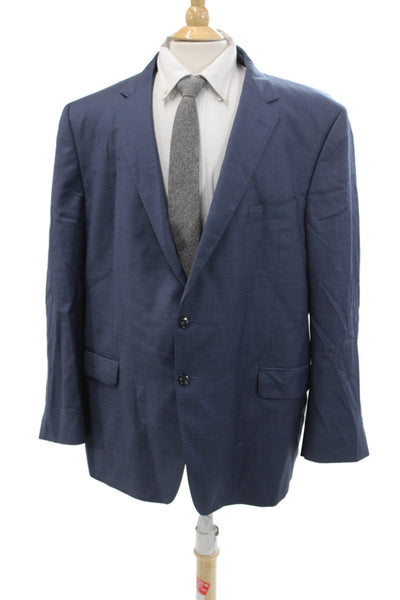 Jos A Bank Reserve Men's Long Sleeves Lined Two Button Jacket Blue Size 40