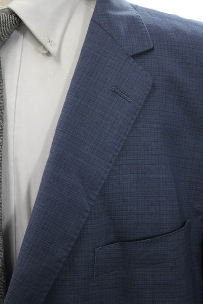 Jos A Bank Reserve Men's Long Sleeves Lined Two Button Jacket Blue Size 40