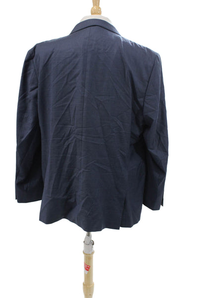 Jos A Bank Reserve Men's Long Sleeves Lined Two Button Jacket Blue Size 40