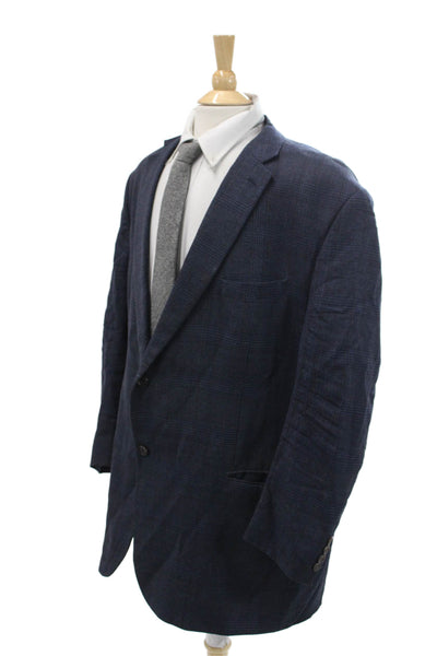 Lauren Ralph Lauren Men's Long Sleeves Two Button Blazer Jacket Plaid Size 44