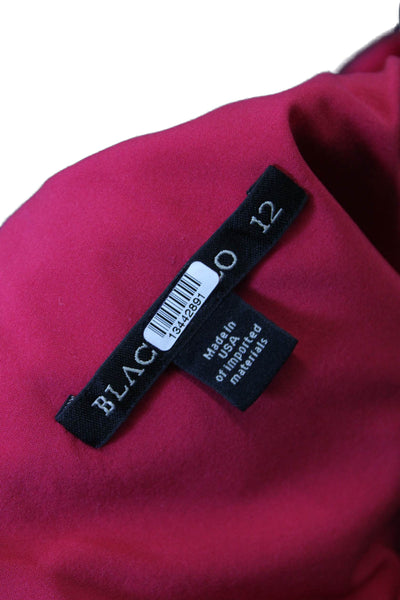 Black Halo Womens Sleeveless Mid Calf Sheath Dress Raspberry Pink Size 12
