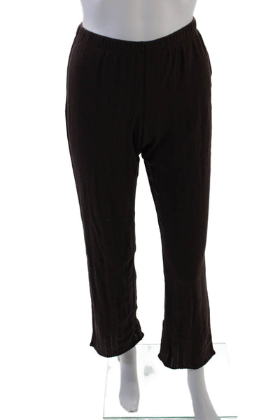 J Crew Womens Cotton Stretch Straight Knit Legging Pants Brown Size 2XS