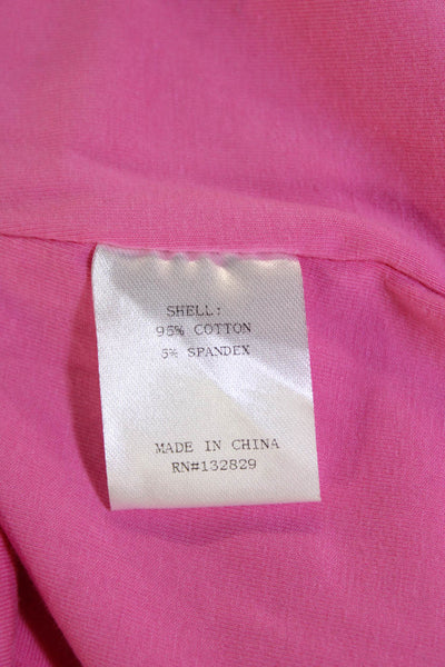 Superdown Womens Textured Sleeveless Slit Mini Tunic Top Pink Size XS
