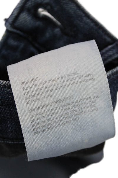 3x1 NYC Womens Cotton Slim Fit Skinny Fray Hem Zip Fly Jeans Blue Size 28