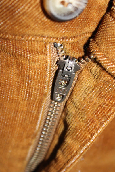 Vanessa Bruno Womens Textured Zip Button Lined Corduroy Shorts Brown Size EUR 34