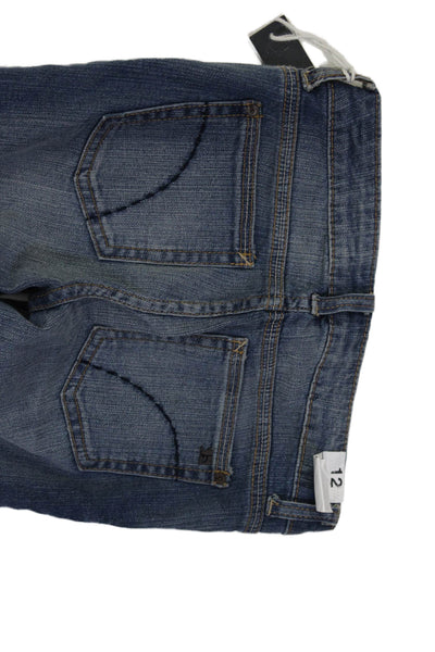 Joes Womens Cotton Low Rise Pocketed Skinny Leg Casual Jeans Blue Size 12