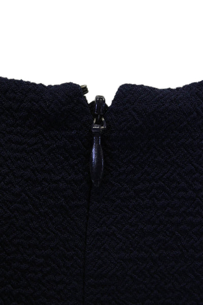 Slate & Willow Womens Sleeveless Zippered Knee Length Dress Blue Size 4