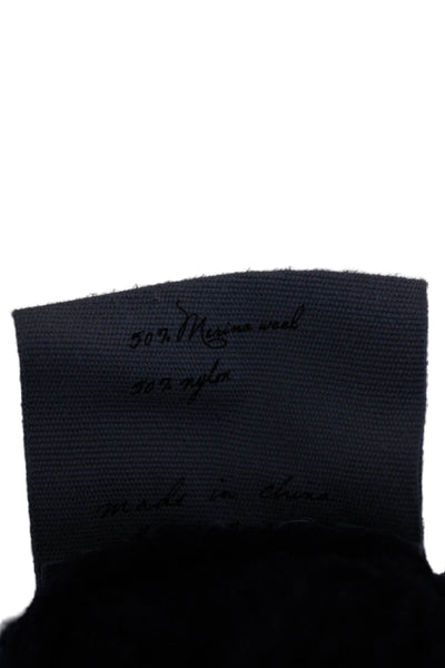 Raquel Allegra Womens Merino Wool Crew Neck Long Sleeve Sweater Blue Size 0