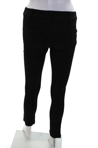 Vince Womens Zipper Fly Mid Rise Zip Ankle Skinny Leg Pants Black Size 2