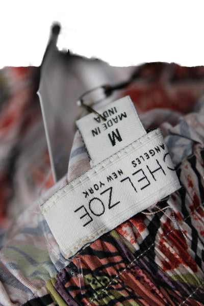 Rachel Zoe Womens Floral Print Tiered Elastic Waist Skirt Multicolor Size M